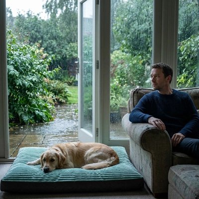 Coussin pour chien paisible