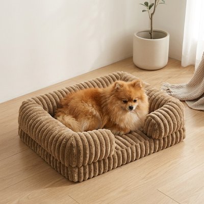 Panier pour chien café