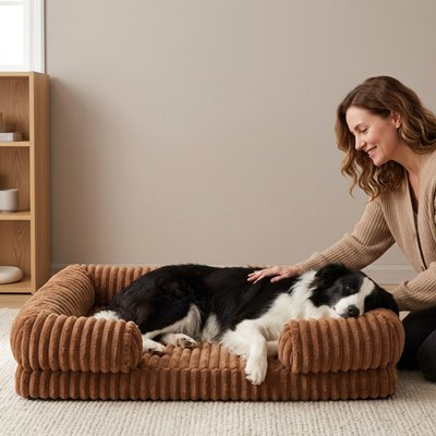 Panier pour chien marron